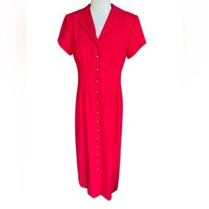 1990s Danny &‎ Nicole Button Down Shirt Dress